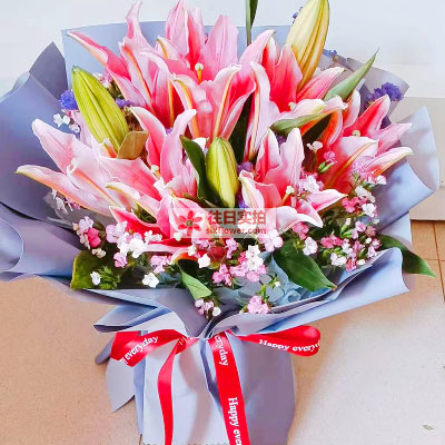 十堰6支香水百合，全家幸福快乐