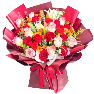 十堰22朵玫瑰百合，追求真爱幸福